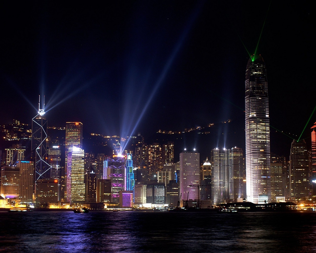 Paisaje urbano fondos de pantalla HD hermosas de Hong Kong #9 - 1280x1024