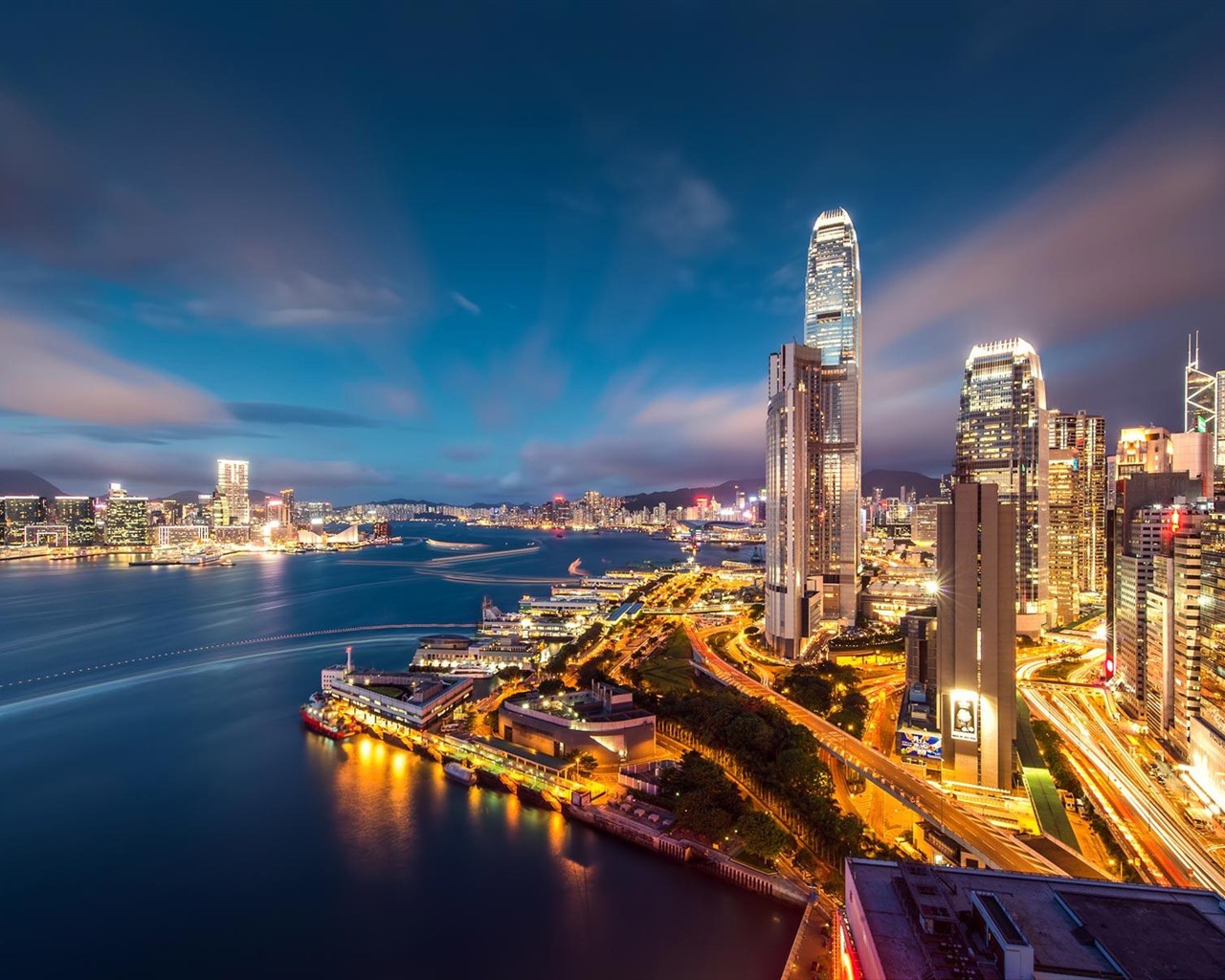 홍콩의 도시 풍경 아름다운 HD 배경 화면 #20 - 1280x1024