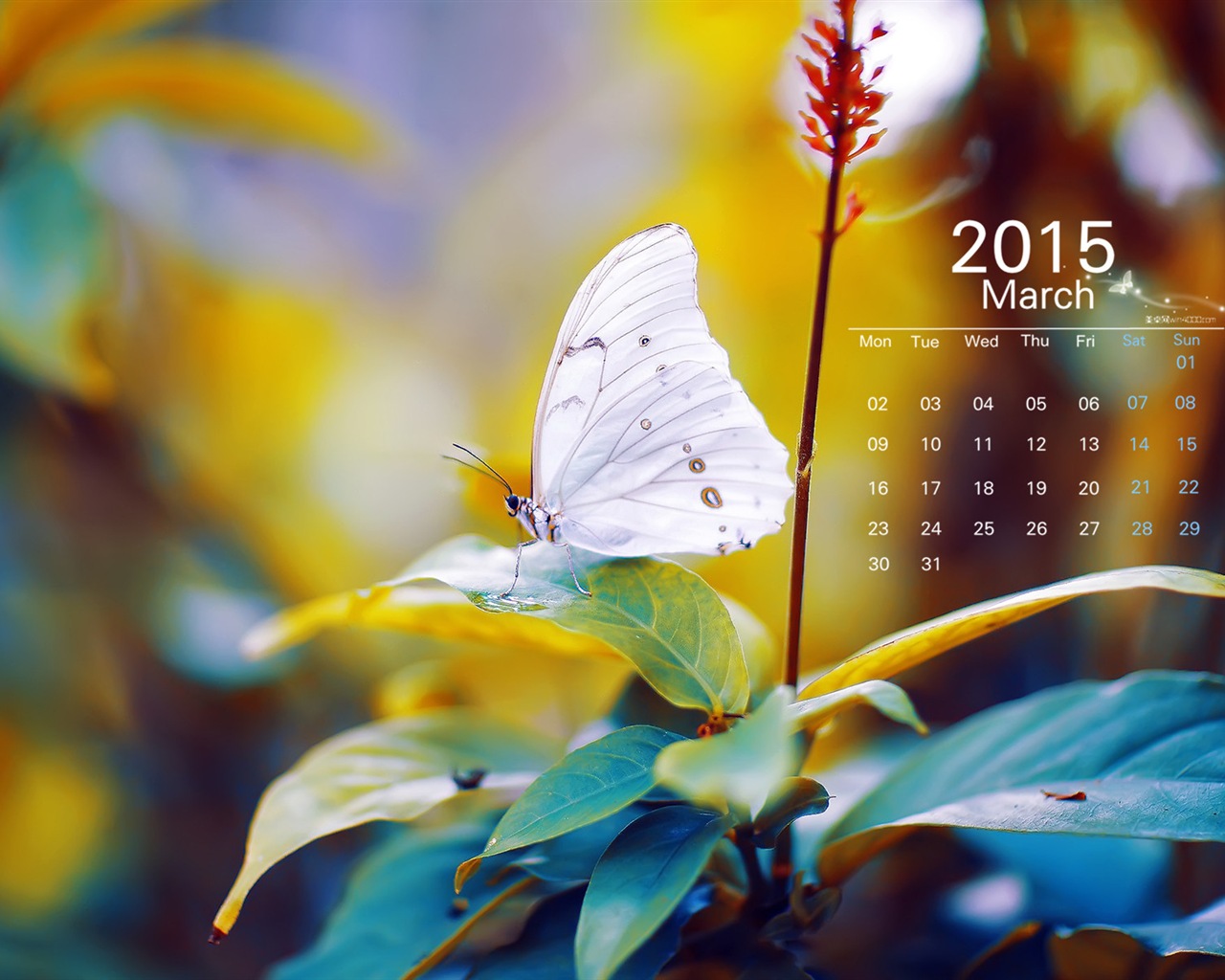 Март 2015 Календарь обои (1) #8 - 1280x1024