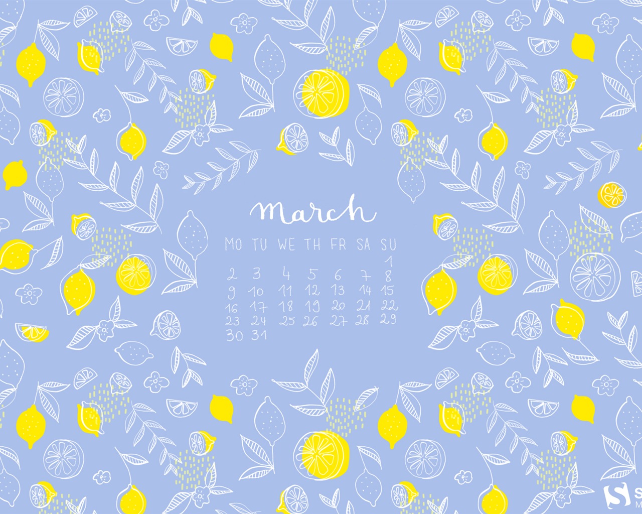 Март 2015 Календарь обои (2) #9 - 1280x1024