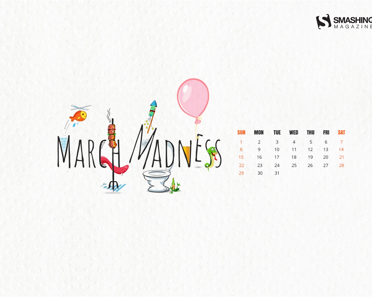 Март 2015 Календарь обои (2) #13 - 1280x1024