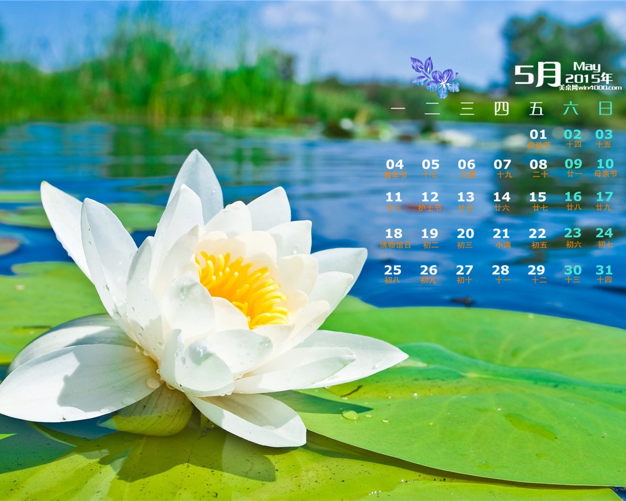 Mai 2015 Kalender Wallpaper (2) #4 - 1280x1024