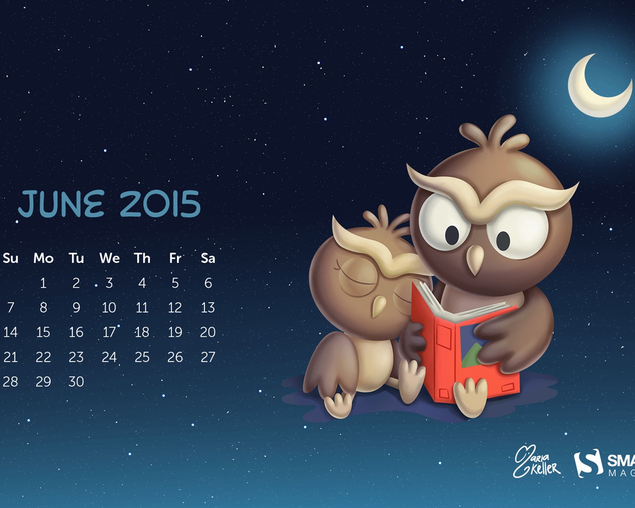 2015年6月カレンダー壁紙（2） #2 - 1280x1024