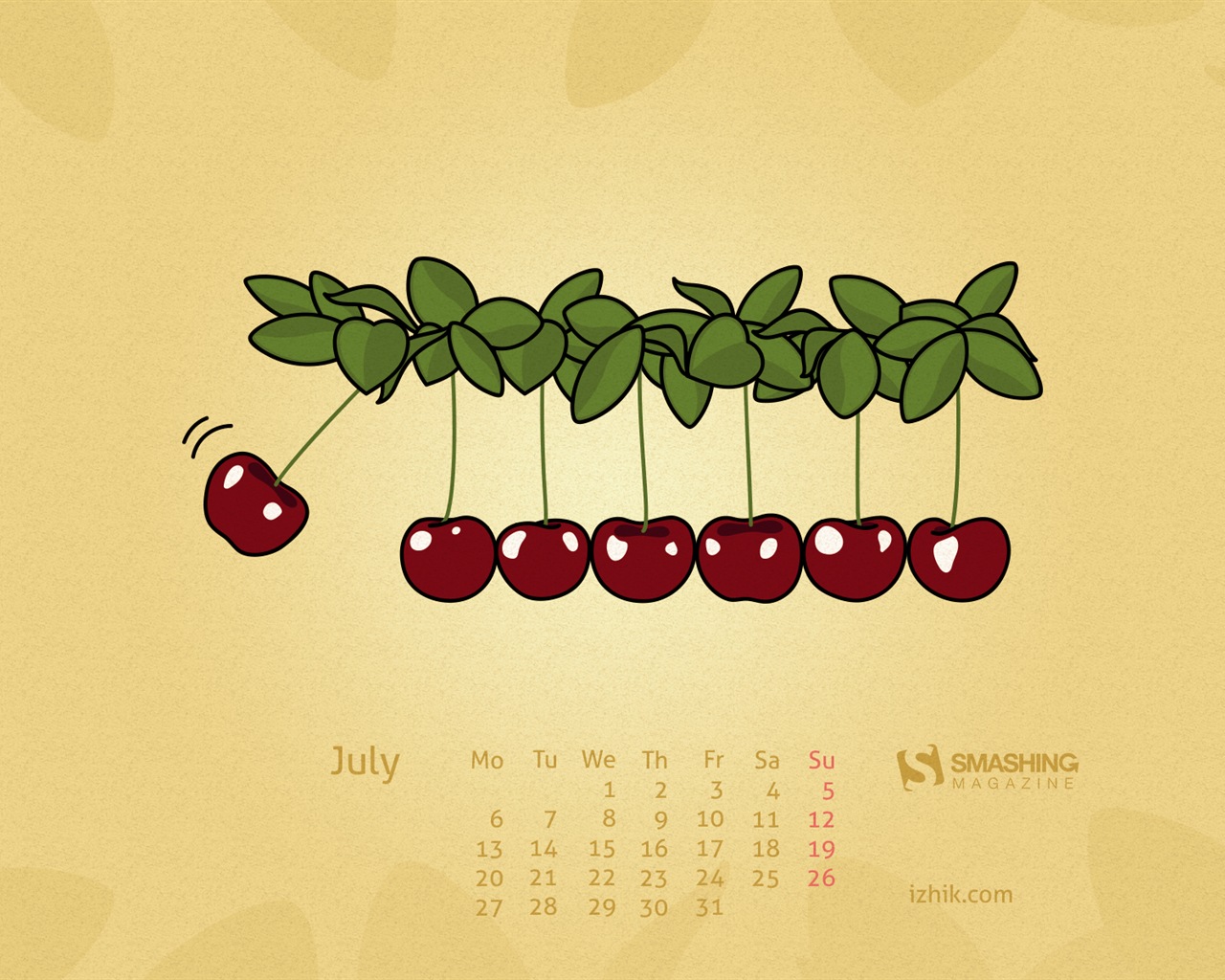 Juli 2015 Kalender Wallpaper (2) #17 - 1280x1024