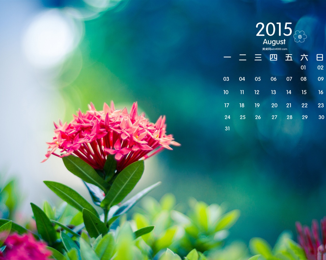 08. 2015 kalendář tapety (1) #12 - 1280x1024
