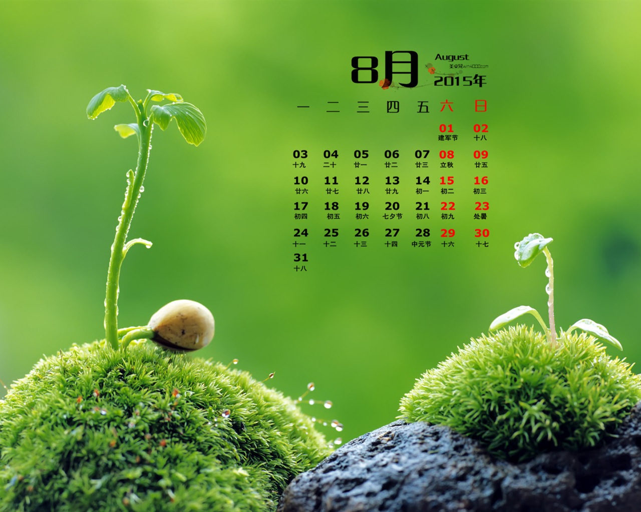 08. 2015 kalendář tapety (1) #16 - 1280x1024