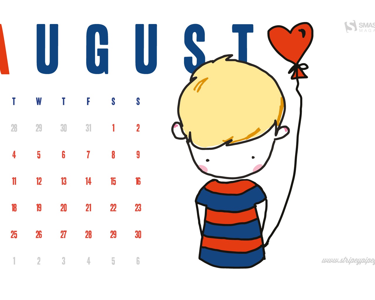 August 2015 calendar wallpaper (2) #10 - 1280x1024