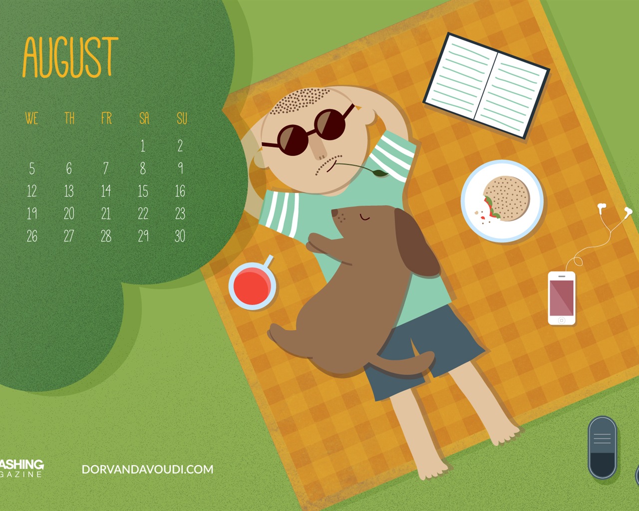 August 2015 Kalender Wallpaper (2) #13 - 1280x1024