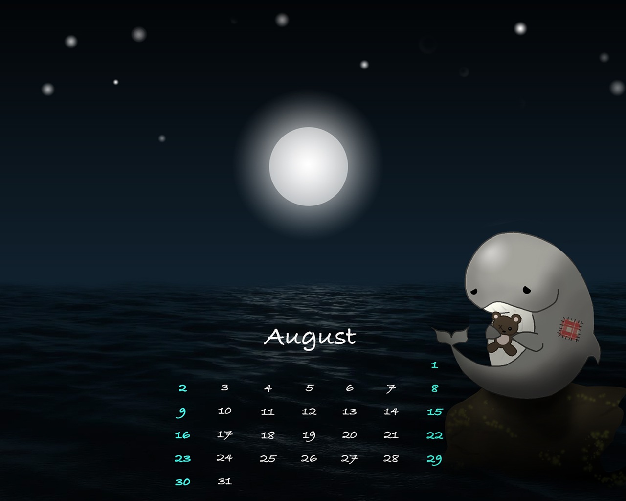 August 2015 Kalender Wallpaper (2) #16 - 1280x1024