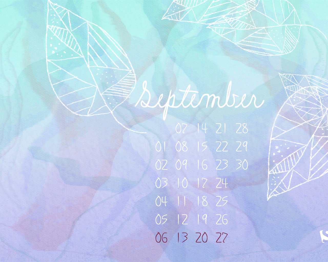 September 2015 Kalender Wallpaper (2) #8 - 1280x1024