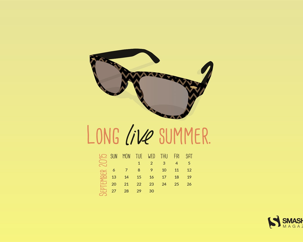 September 2015 Kalender Wallpaper (2) #14 - 1280x1024