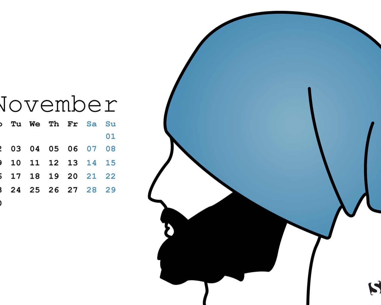 November 2015 Kalender Wallpaper (2) #8 - 1280x1024