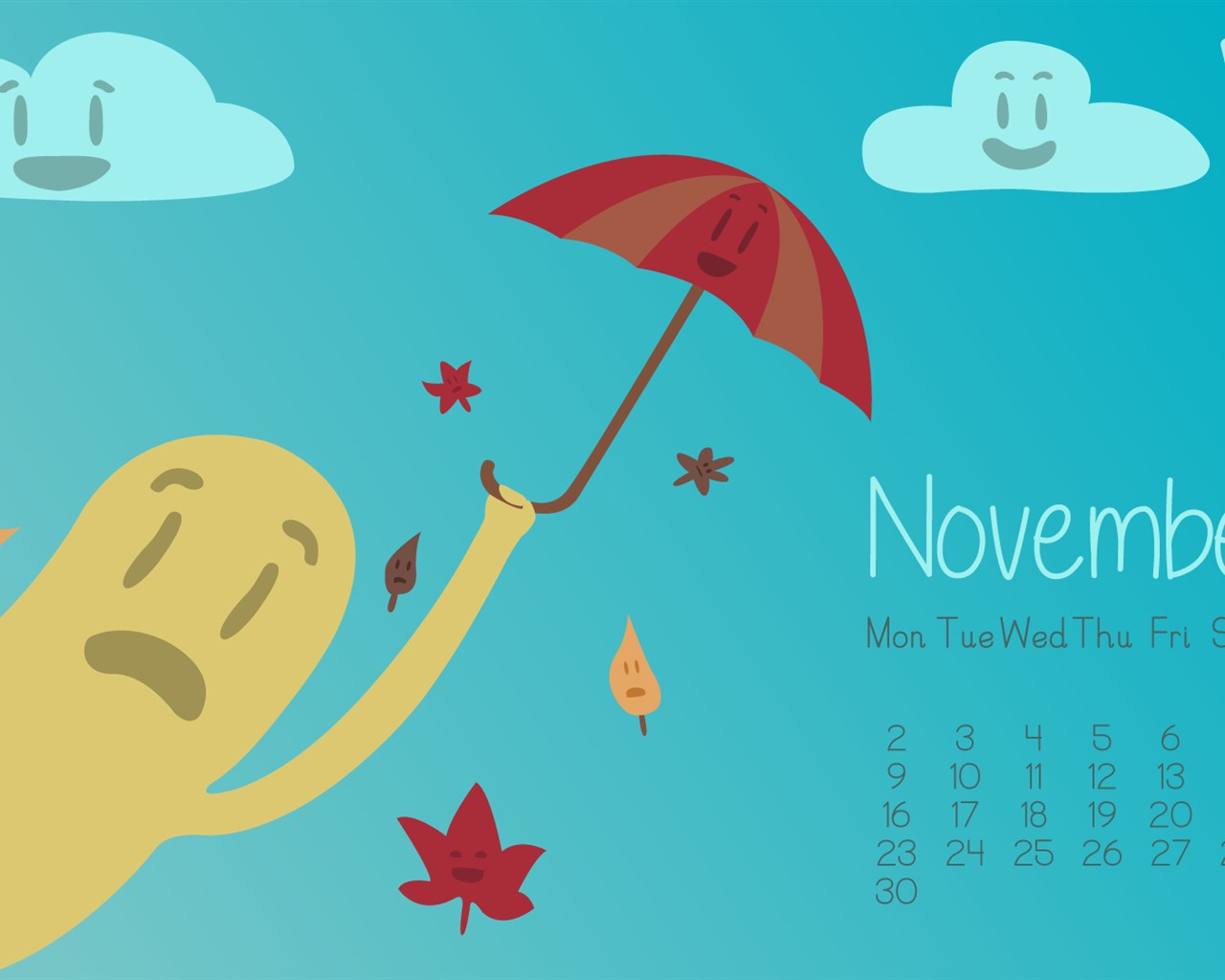 November 2015 Kalender Wallpaper (2) #14 - 1280x1024