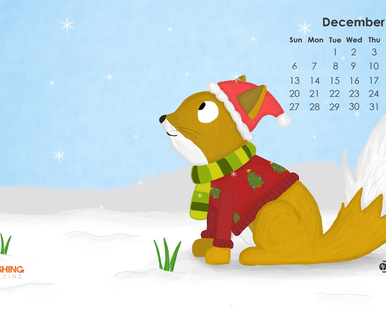 December 2015 Calendar wallpaper (2) #1 - 1280x1024