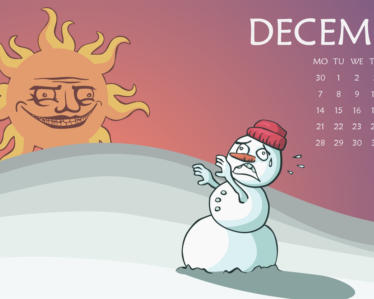 Декабрь 2015 Календарь обои (2) #9 - 1280x1024