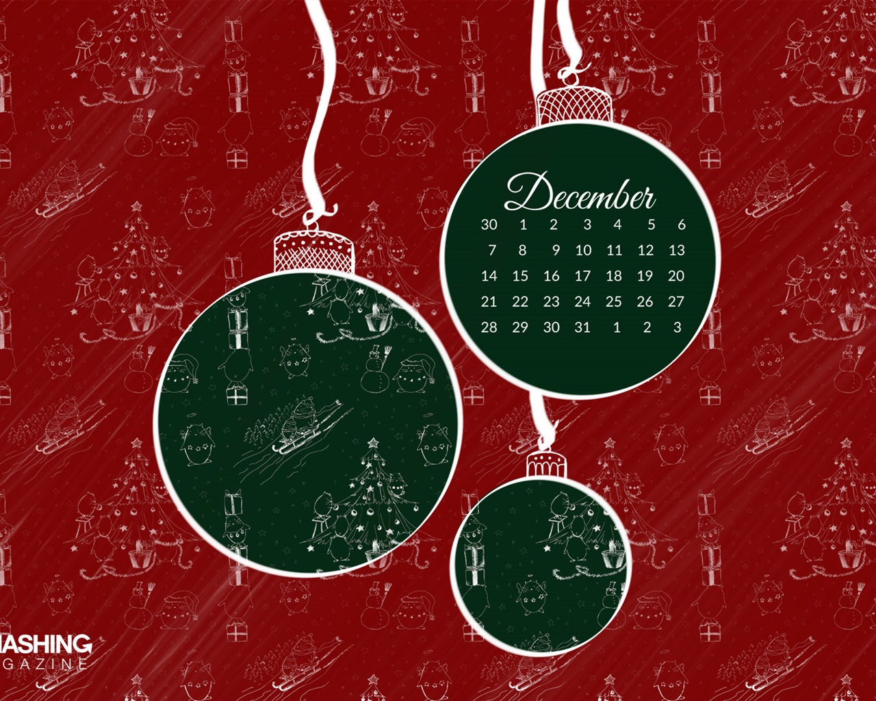 December 2015 Calendar wallpaper (2) #10 - 1280x1024