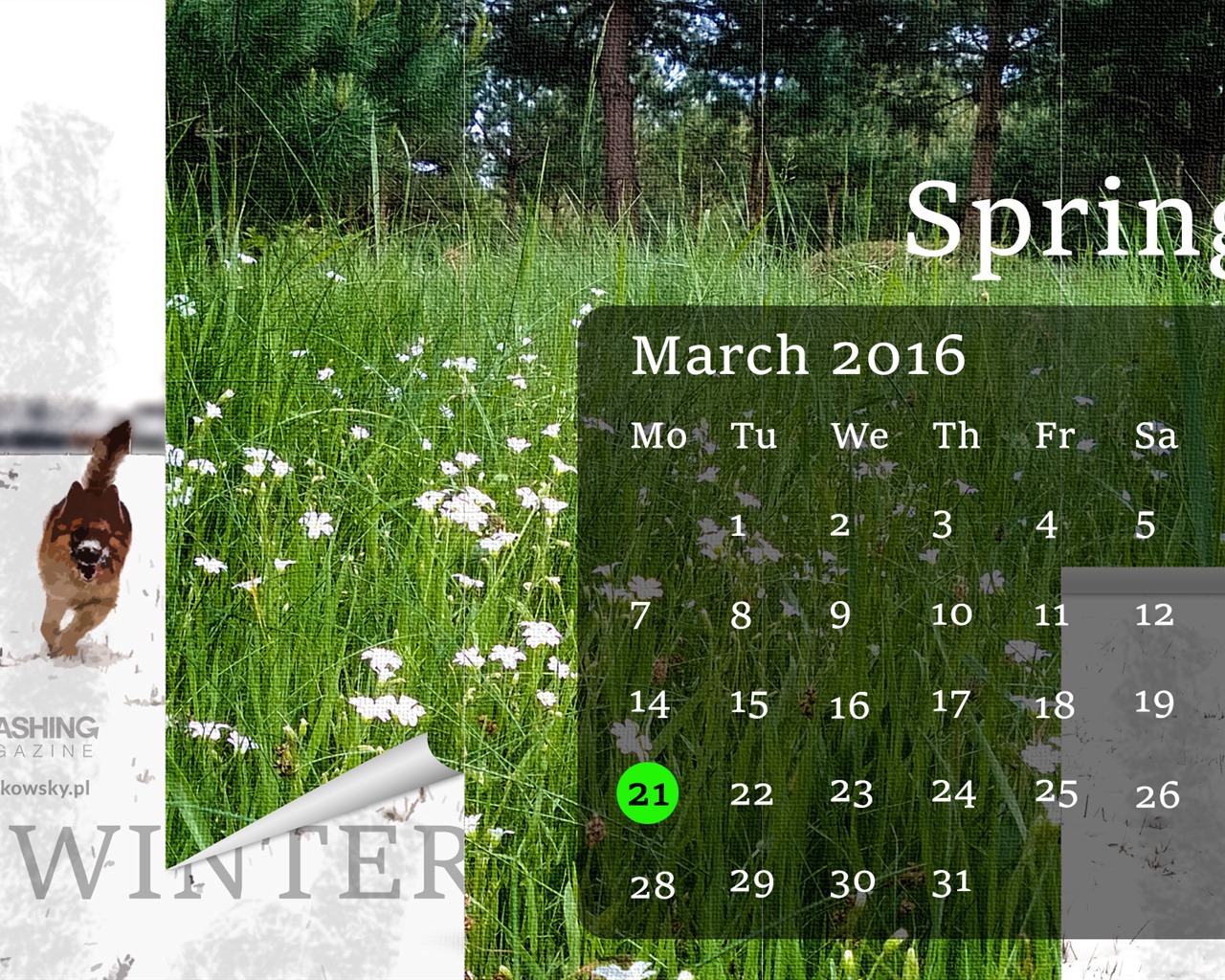 March 2016 calendar wallpaper (2) #10 - 1280x1024