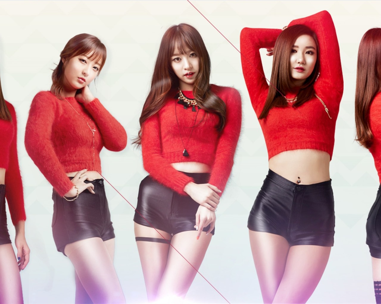 EXID 超越梦想 韩国音乐女子组合 高清壁纸6 - 1280x1024
