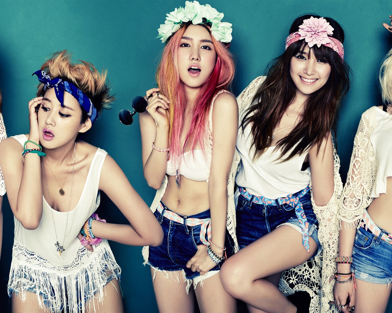 Corea niñas de fondos de pantalla de alta definición Spica combinación música idol #12 - 1280x1024