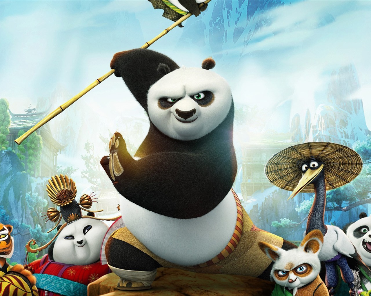 Kung Fu Panda 3, fondos de pantalla de alta definición de películas #1 - 1280x1024