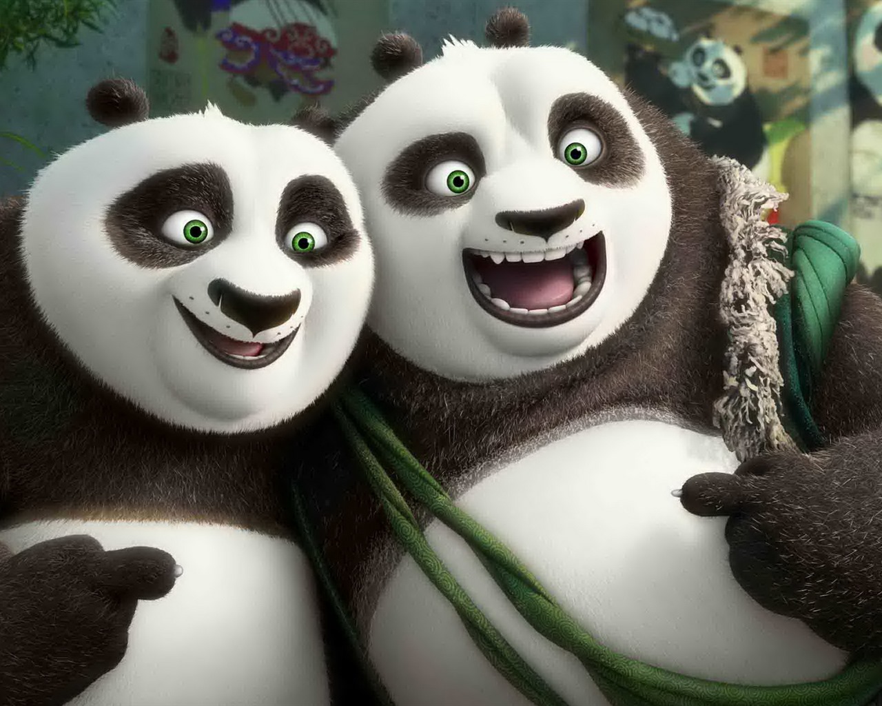 Kung Fu Panda 3, HD film tapety na plochu #11 - 1280x1024