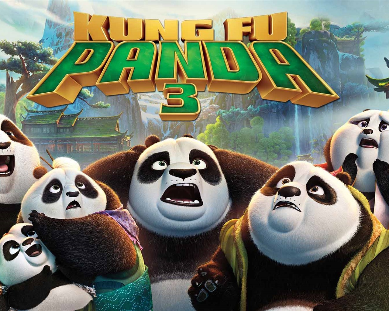 Kung Fu Panda 3, HD film tapety na plochu #16 - 1280x1024