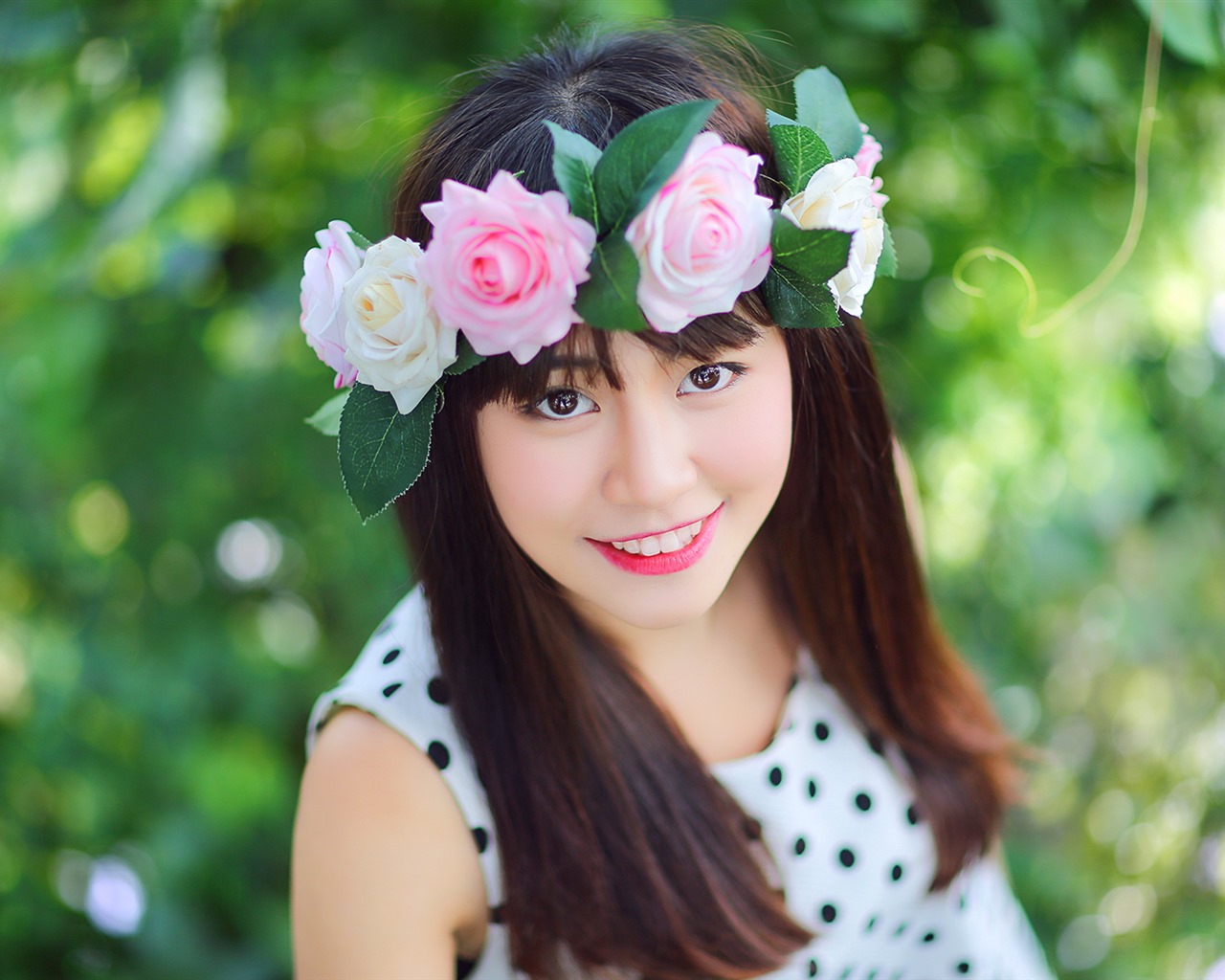 순수하고 사랑스러운 젊은 아시아 여자의 HD 월페이퍼 컬렉션 (1) #37 - 1280x1024