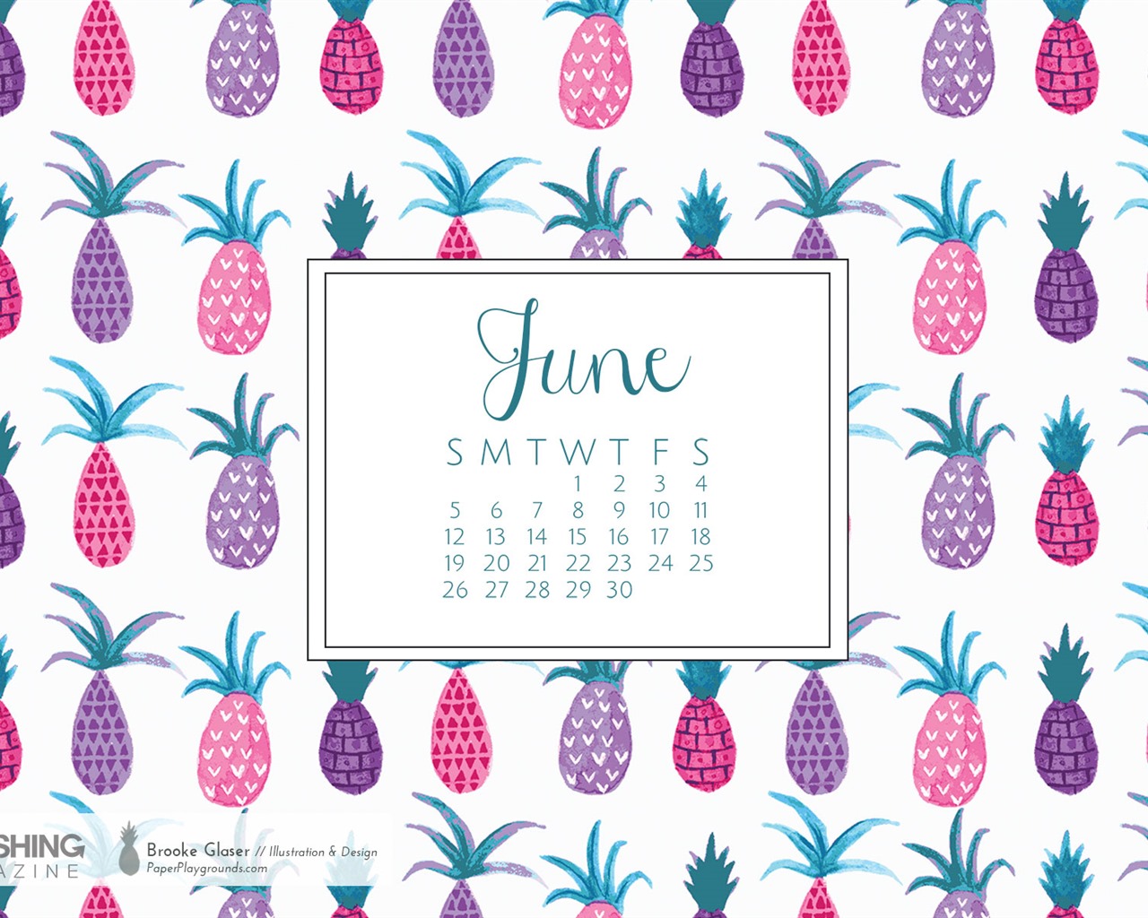 Juni 2016 Kalender Wallpaper (2) #15 - 1280x1024
