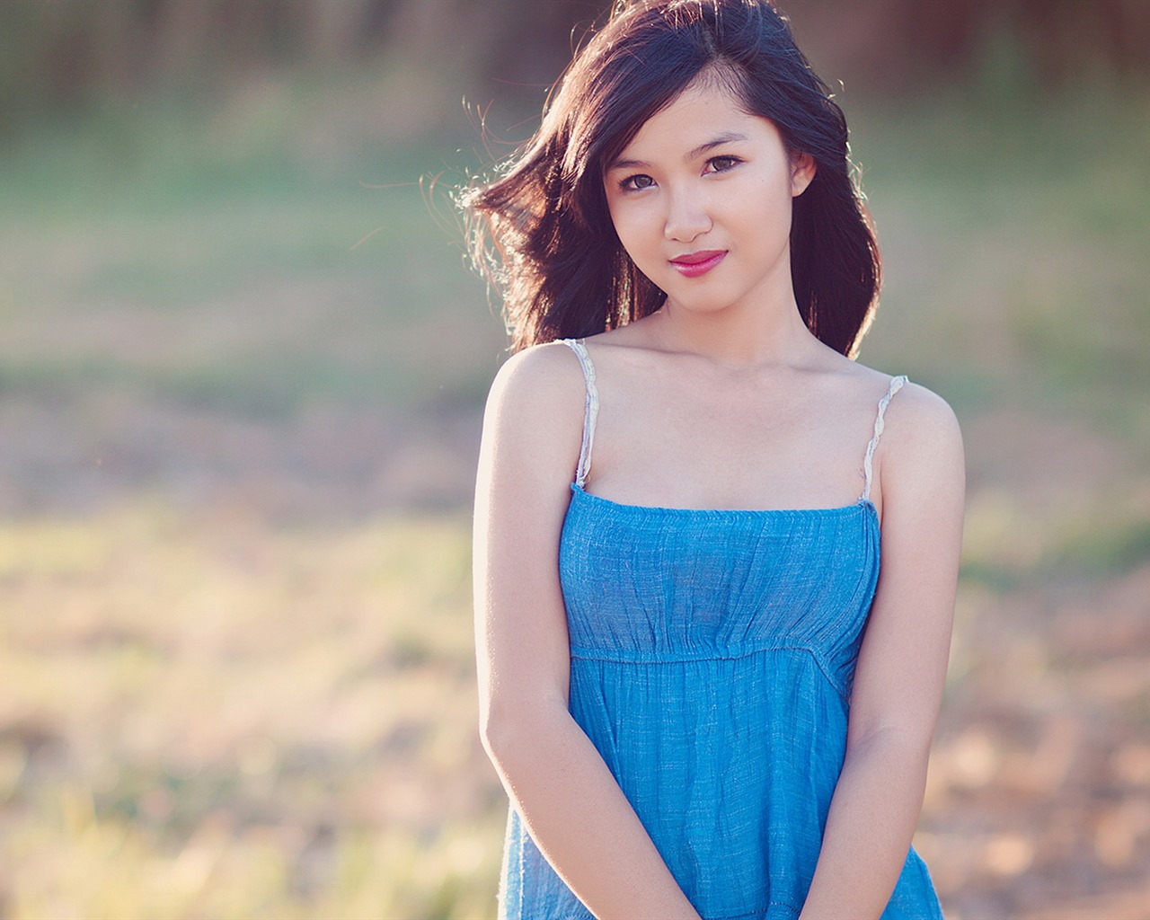 순수하고 사랑스러운 젊은 아시아 여자의 HD 월페이퍼 컬렉션 (2) #6 - 1280x1024
