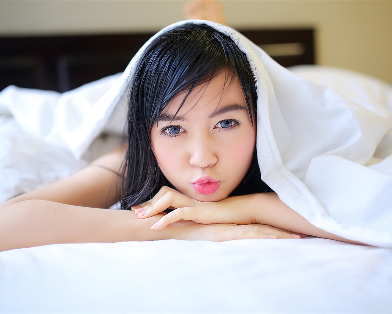 순수하고 사랑스러운 젊은 아시아 여자의 HD 월페이퍼 컬렉션 (2) #10 - 1280x1024
