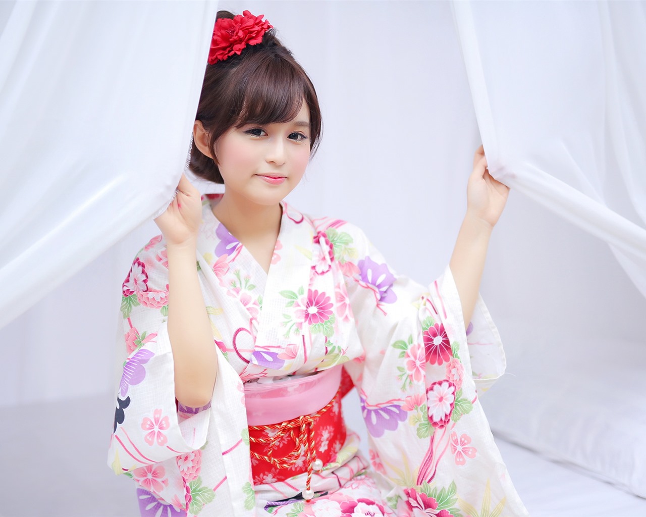 Reine und schöne junge asiatische Mädchen HD-Wallpaper  Kollektion (2) #31 - 1280x1024