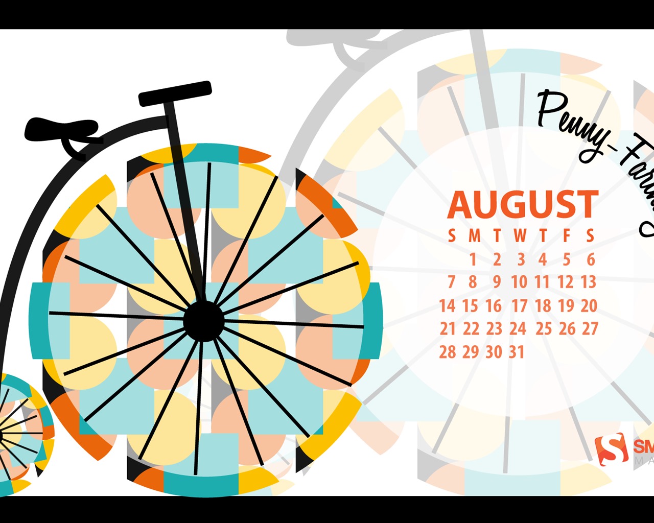 Август 2016 обои календарь (2) #13 - 1280x1024