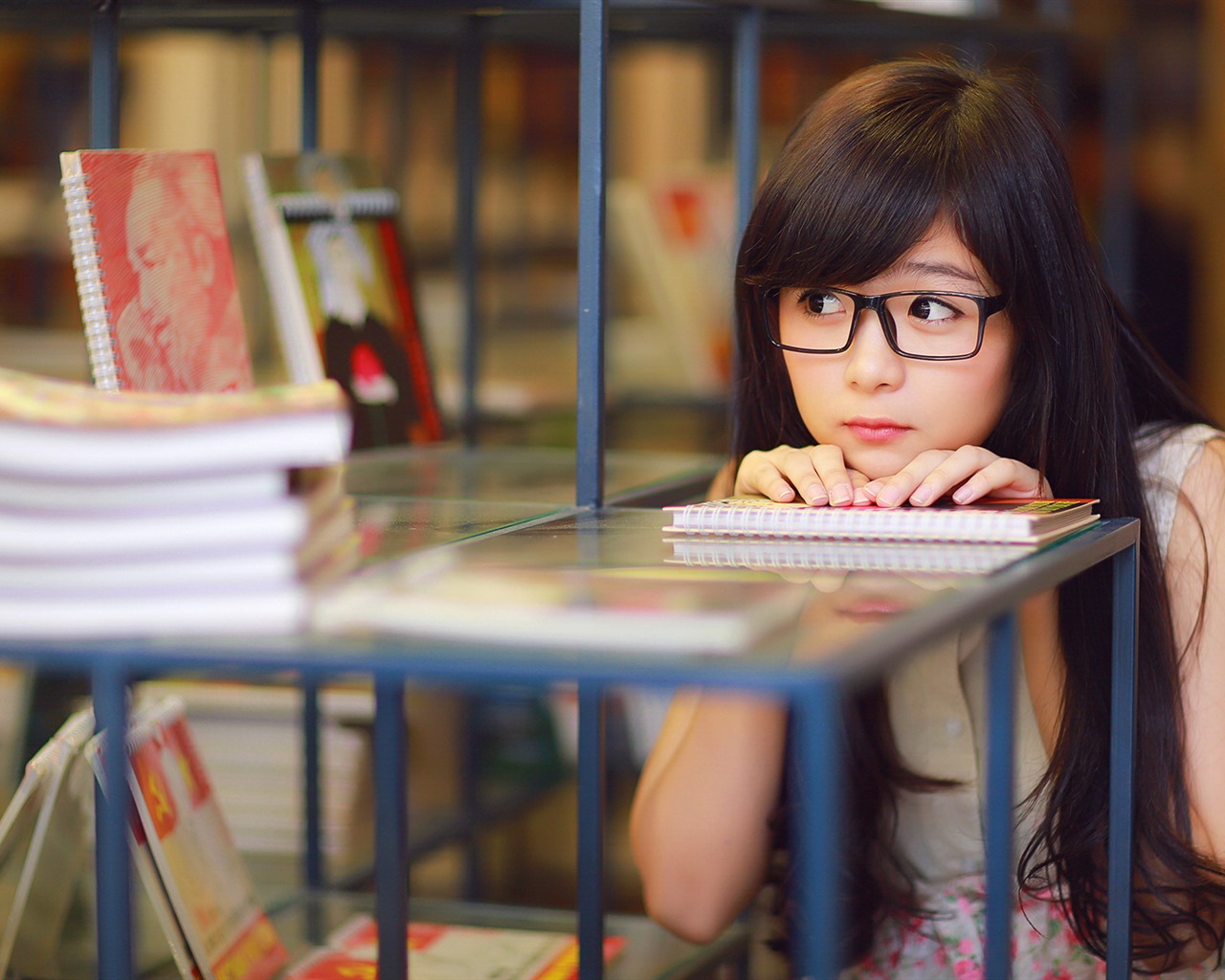 Čistá a krásná mladá Asiatka kolekce HD tapety na plochu (3) #23 - 1280x1024