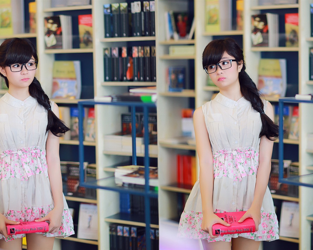 Reine und schöne junge asiatische Mädchen HD-Wallpaper  Kollektion (3) #24 - 1280x1024
