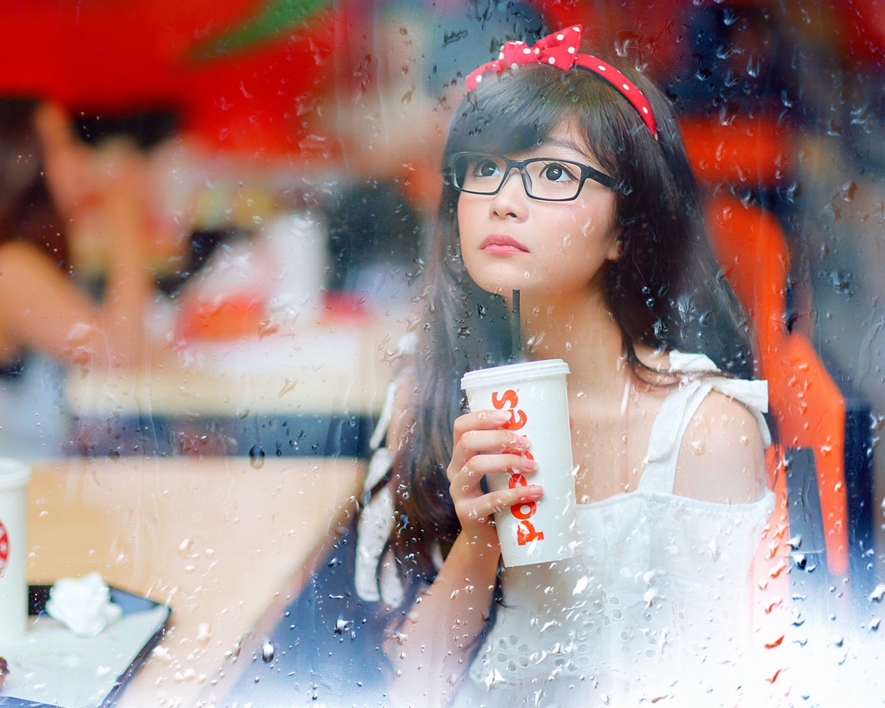 순수하고 사랑스러운 젊은 아시아 여자의 HD 월페이퍼 컬렉션 (3) #33 - 1280x1024