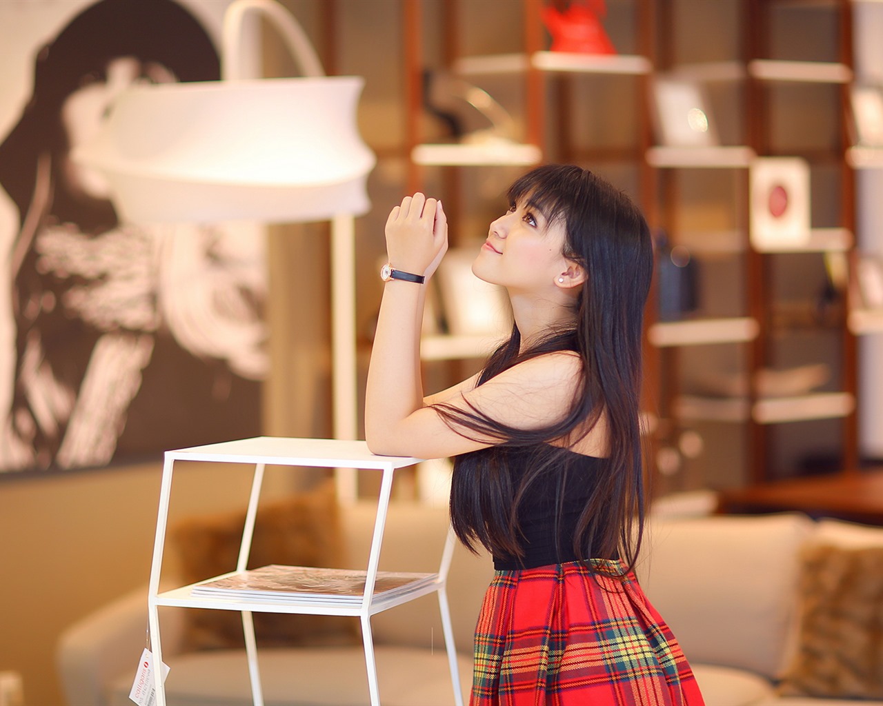 Reine und schöne junge asiatische Mädchen HD-Wallpaper  Kollektion (3) #38 - 1280x1024