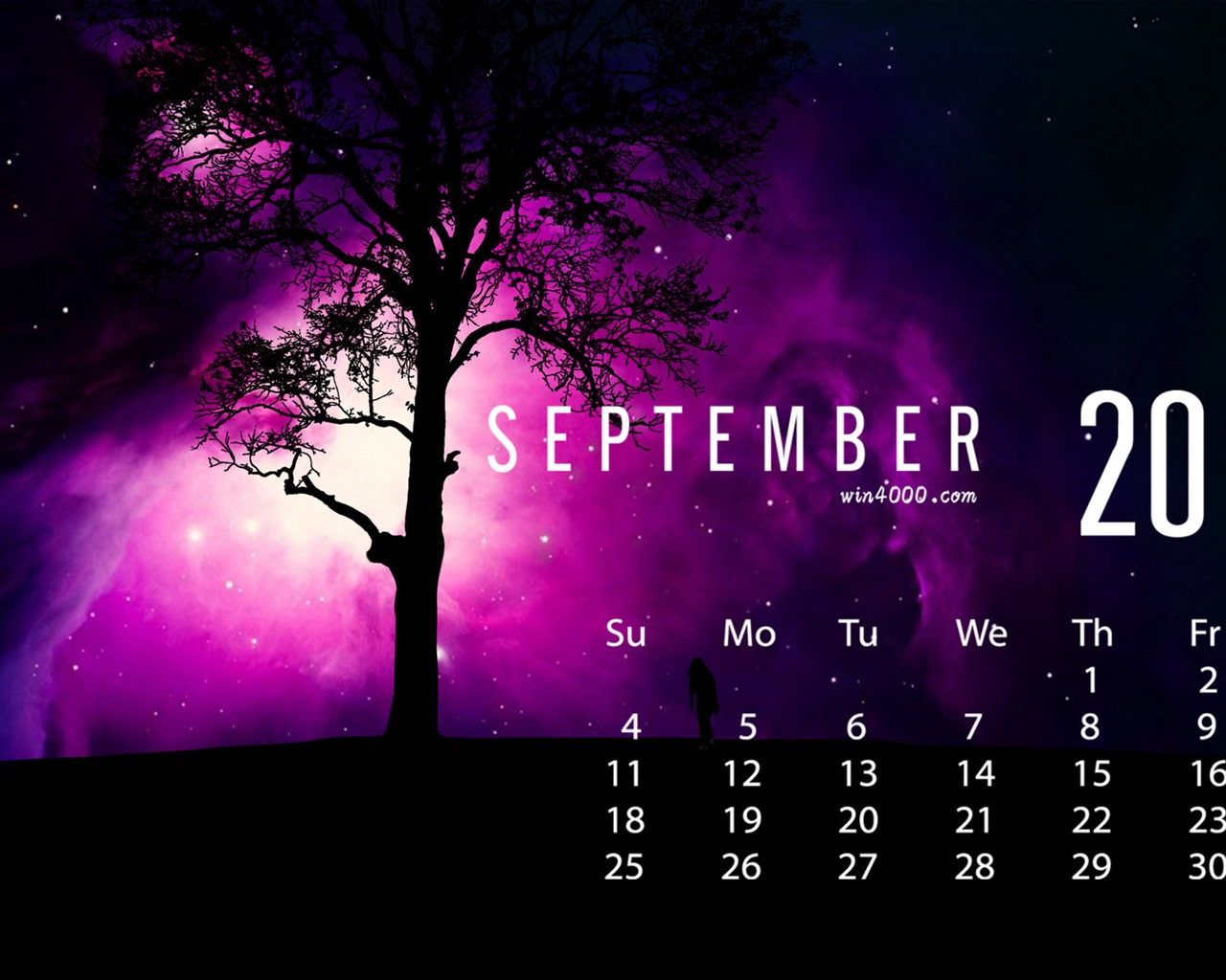 De septiembre de fondo de pantalla de calendario el año 2016 (1) #1 - 1280x1024