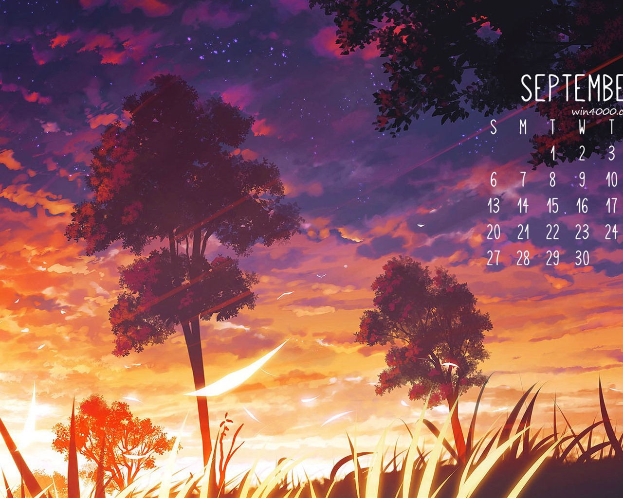 De septiembre de fondo de pantalla de calendario el año 2016 (1) #3 - 1280x1024