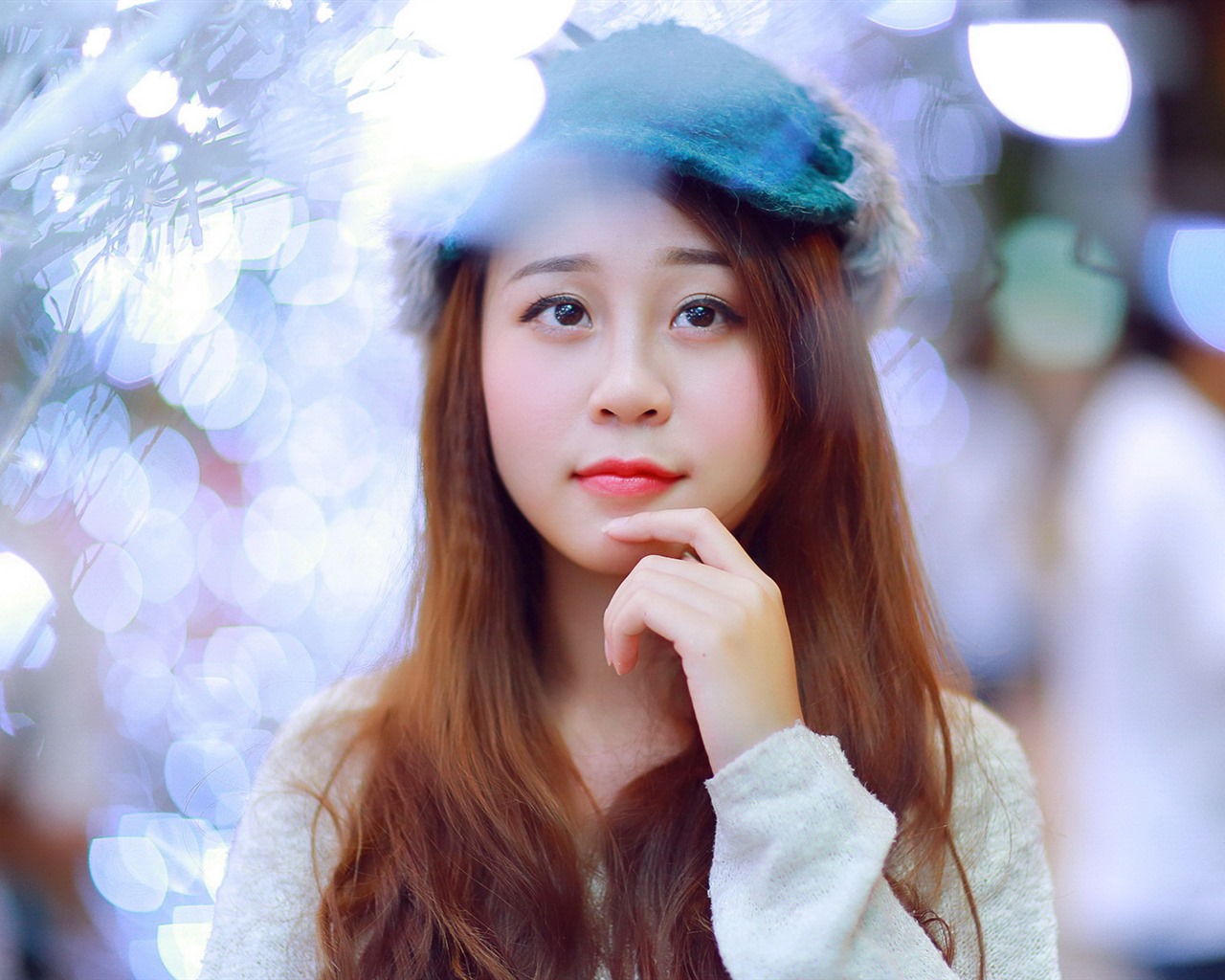 Reine und schöne junge asiatische Mädchen HD-Wallpaper  Kollektion (4) #1 - 1280x1024