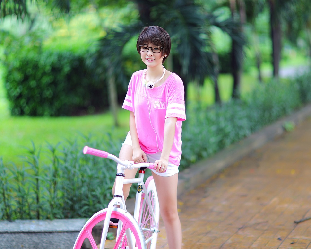 Reine und schöne junge asiatische Mädchen HD-Wallpaper  Kollektion (4) #9 - 1280x1024