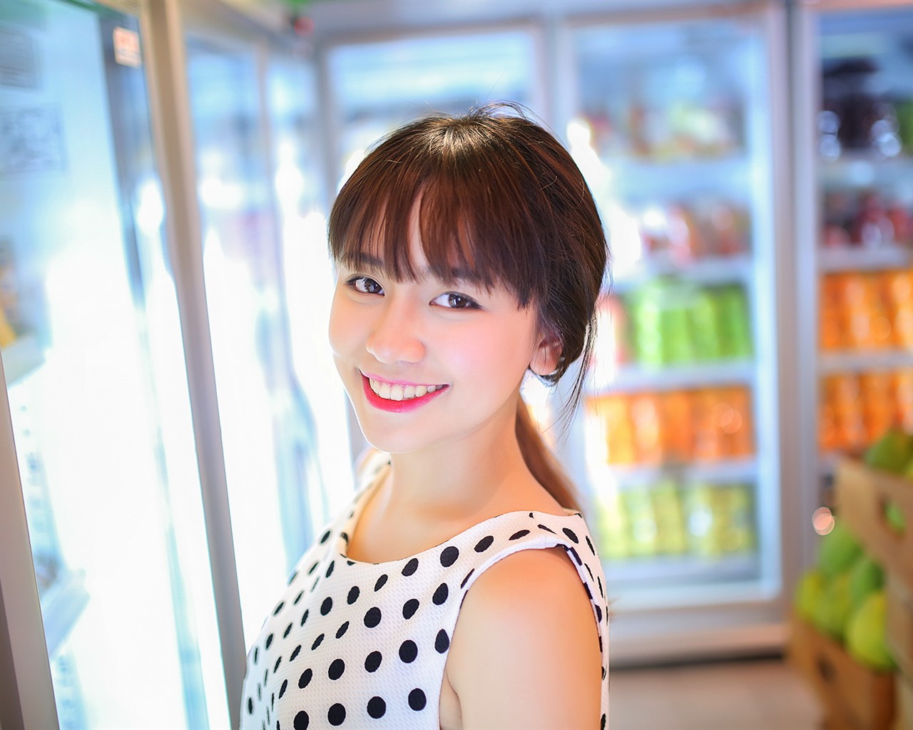 Reine und schöne junge asiatische Mädchen HD-Wallpaper  Kollektion (4) #17 - 1280x1024