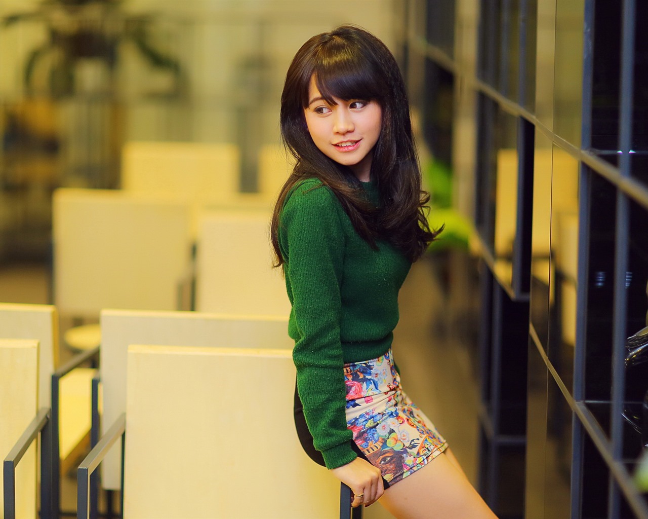 Reine und schöne junge asiatische Mädchen HD-Wallpaper  Kollektion (4) #19 - 1280x1024