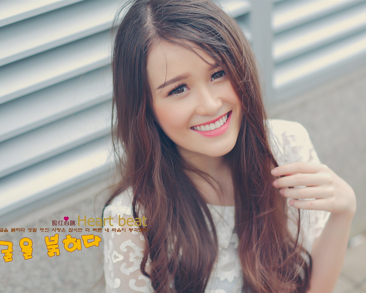 순수하고 사랑스러운 젊은 아시아 여자의 HD 월페이퍼 컬렉션 (4) #22 - 1280x1024
