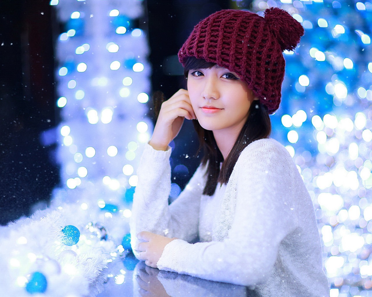 Pure and lovely young Asian girl HD wallpapers collection (4) #36 - 1280x1024