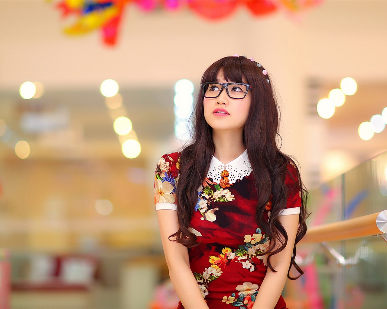 순수하고 사랑스러운 젊은 아시아 여자의 HD 월페이퍼 컬렉션 (5) #5 - 1280x1024