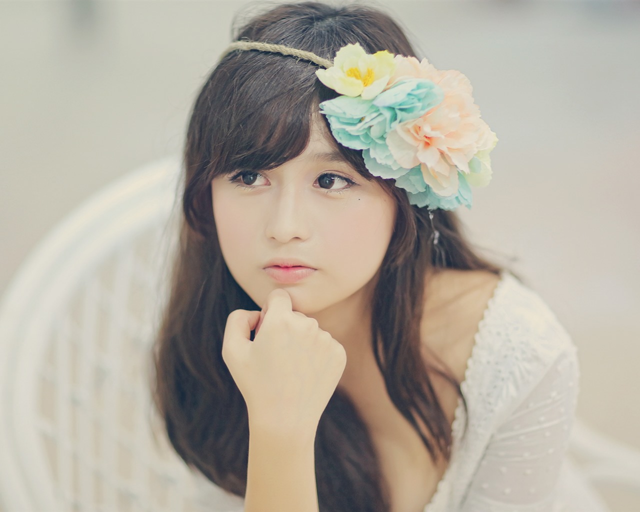 Pure et belle jeune fille asiatique fonds d'écran HD collection (5) #9 - 1280x1024