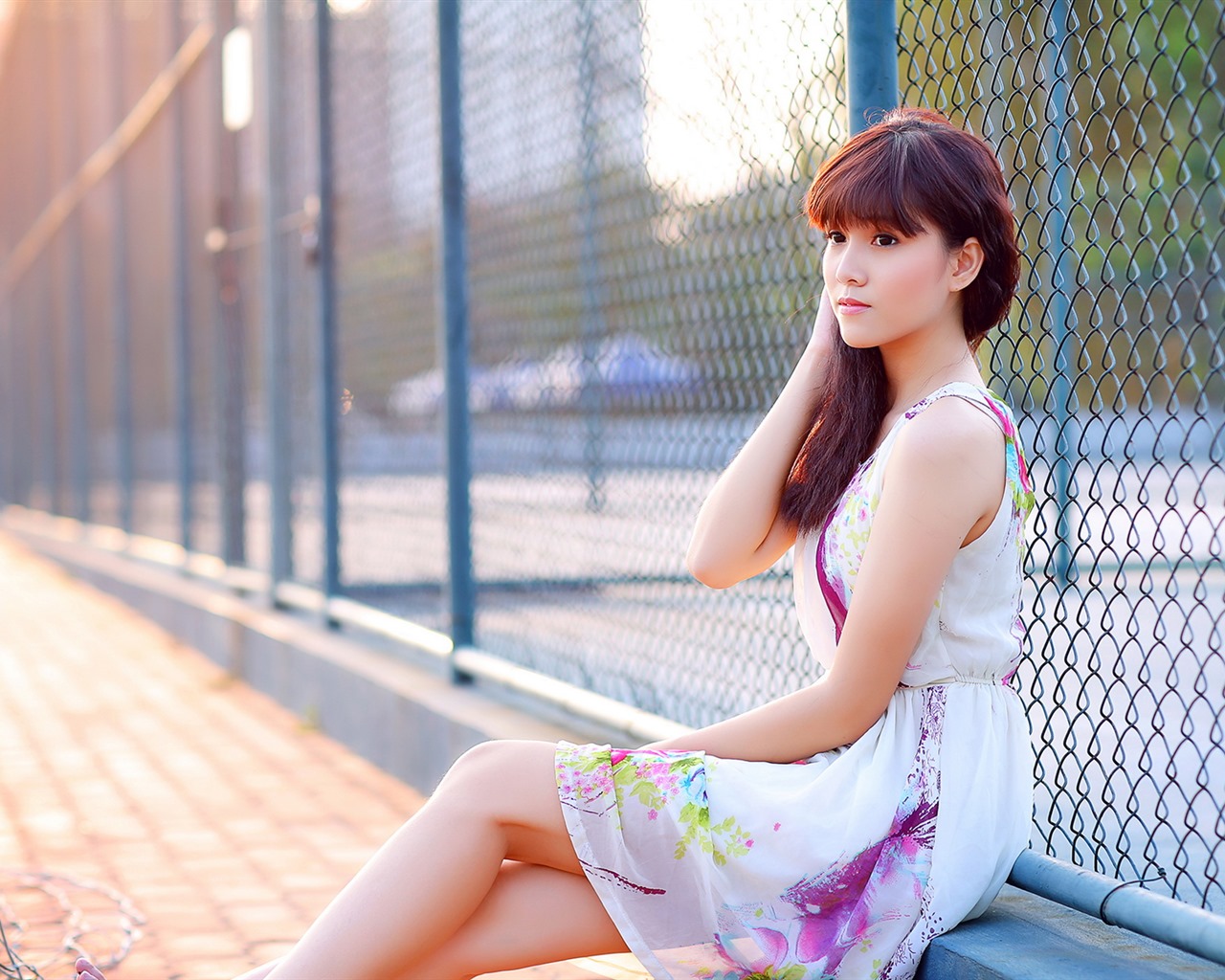 Pure and lovely young Asian girl HD wallpapers collection (5) #31 - 1280x1024