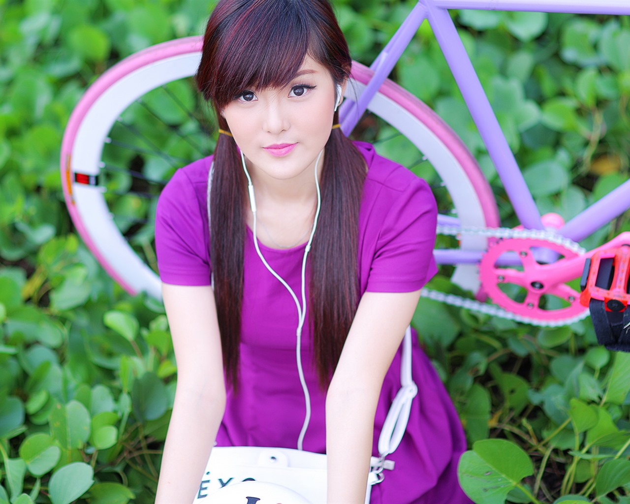 Pure and lovely young Asian girl HD wallpapers collection (5) #34 - 1280x1024