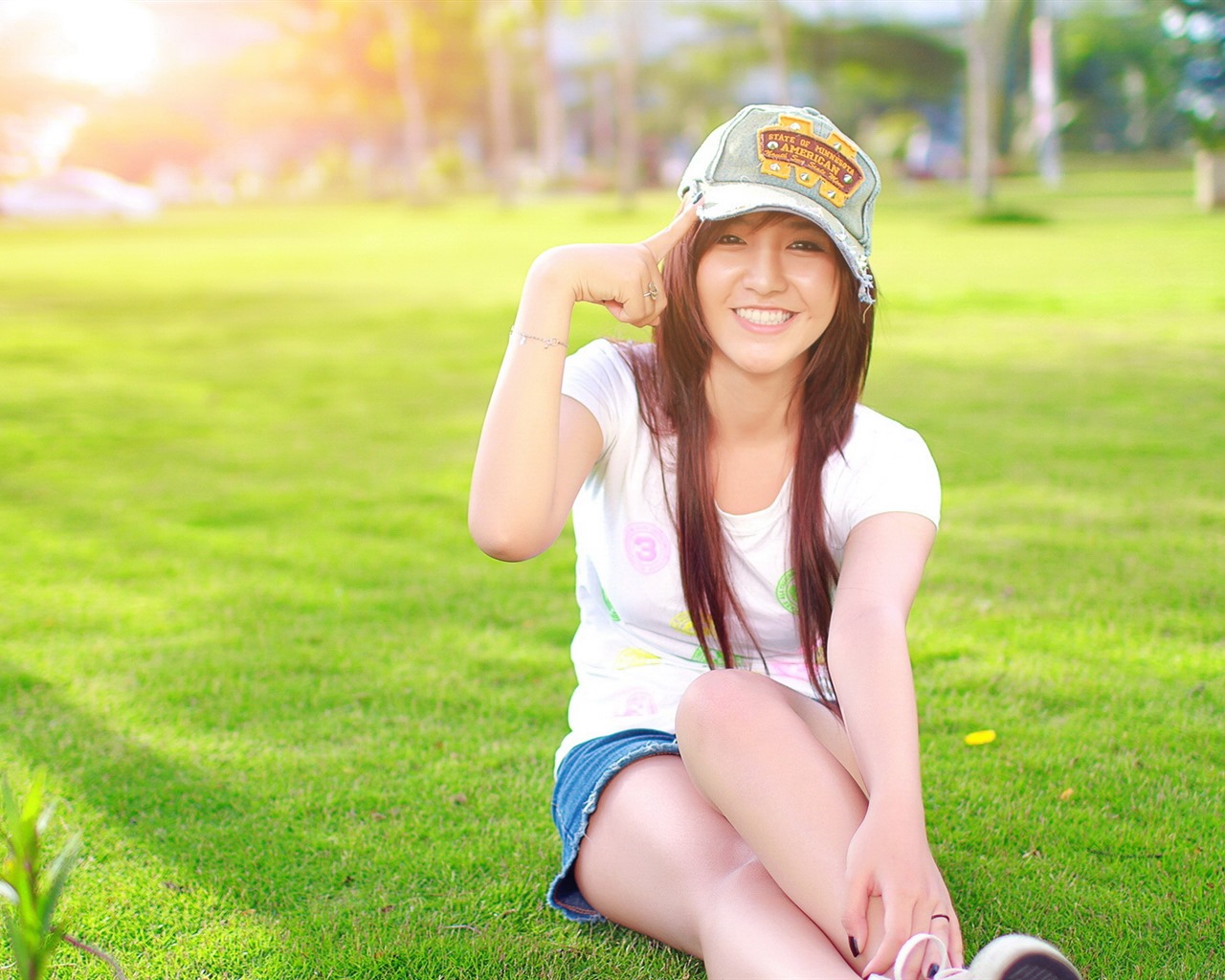 Pure and lovely young Asian girl HD wallpapers collection (5) #36 - 1280x1024