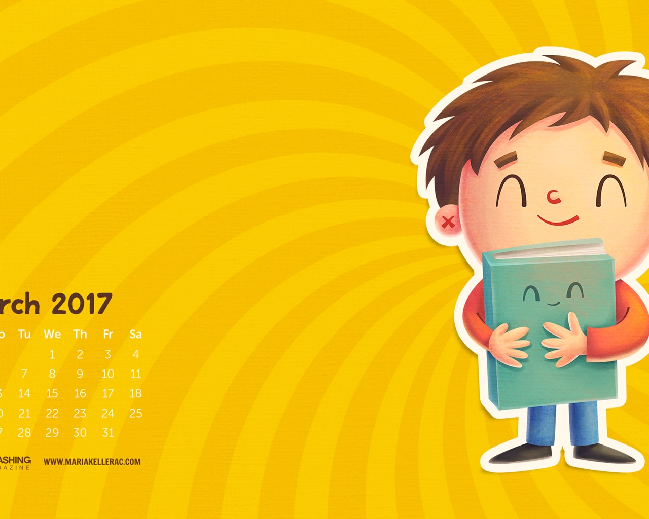 Března 2017 kalendář tapeta (1) #20 - 1280x1024
